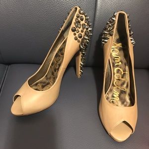Sam Edelman Nude Heels with Spike